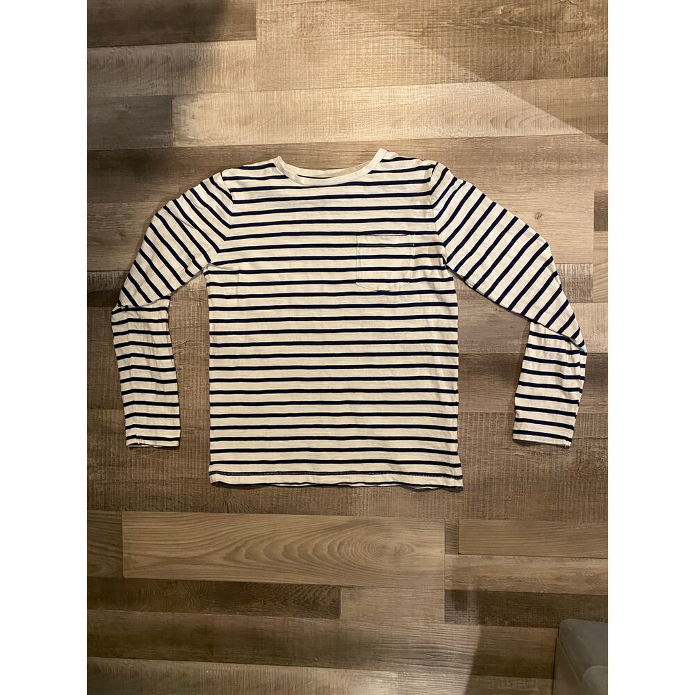 Mini Boden 12-13Y Navy Stripe Long Sleeve Youth Large Unisex